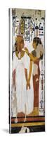 Egypt, Tomb of Nefertari, Mural Painting of Goddess Isis and Queen on Pillar in Burial Chamber-null-Stretched Canvas