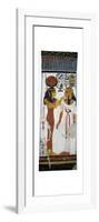 Egypt, Tomb of Nefertari, Mural Painting of Hathor and Queen in Burial Chamber from 19th Dynasty-null-Framed Giclee Print