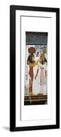 Egypt, Tomb of Nefertari, Mural Painting of Hathor and Queen in Burial Chamber from 19th Dynasty-null-Framed Giclee Print