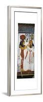 Egypt, Tomb of Nefertari, Mural Painting of Hathor and Queen in Burial Chamber from 19th Dynasty-null-Framed Giclee Print