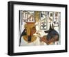 Egypt, Tomb of Nefertari, Mural Painting of Queen before God Anubis in Burial Chamber-null-Framed Giclee Print