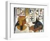 Egypt, Tomb of Nefertari, Mural Painting of Queen before God Anubis in Burial Chamber-null-Framed Giclee Print