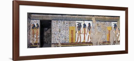 Egypt, Tomb of Nefertari, Mural Paintings from Illustrated Book of the Dead, in Burial Chamber-null-Framed Giclee Print