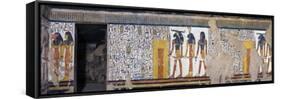 Egypt, Tomb of Nefertari, Mural Paintings from Illustrated Book of the Dead, in Burial Chamber-null-Framed Stretched Canvas