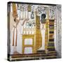 Egypt, Tomb of Nefertari, Mural Paintings, Queen before God Ptah and Osiris Form 'Djed' Pillar-null-Stretched Canvas