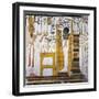 Egypt, Tomb of Nefertari, Mural Paintings, Queen before God Ptah and Osiris Form 'Djed' Pillar-null-Framed Giclee Print