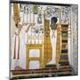 Egypt, Tomb of Nefertari, Mural Paintings, Queen before God Ptah and Osiris Form 'Djed' Pillar-null-Mounted Giclee Print