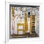 Egypt, Tomb of Nefertari, Mural Paintings, Queen before God Ptah and Osiris Form 'Djed' Pillar-null-Framed Giclee Print