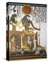 Egypt, Tomb of Nefertari, Vestibule, Mural Paintings, Gods Hathor-Imentet and Ra-Harakhty-null-Stretched Canvas