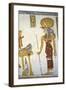 Egypt, Tomb of Prince Mentuherkhepeshef, Mural Painting of Cat-Head Goddess Bastet-null-Framed Giclee Print