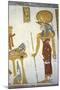 Egypt, Tomb of Prince Mentuherkhepeshef, Mural Painting of Cat-Head Goddess Bastet-null-Mounted Giclee Print