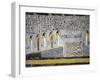 Egypt, Tomb of Ramses I, Mural Painting from Illustrated Book of Gates in Burial Chamber-null-Framed Giclee Print