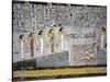 Egypt, Tomb of Ramses I, Mural Painting from Illustrated Book of Gates in Burial Chamber-null-Stretched Canvas