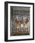 Egypt, Tomb of Ramses I, Mural Painting of Pharaoh Between Harsiesis and Anubis in Burial Chamber-null-Framed Giclee Print