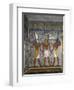 Egypt, Tomb of Ramses I, Mural Painting of Pharaoh Between Harsiesis and Anubis in Burial Chamber-null-Framed Giclee Print