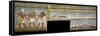 Egypt, Tomb of Ramses I, Mural Painting of Pharaoh Between Harsiesis and Anubis-null-Framed Stretched Canvas