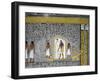 Egypt, Tomb of Ramses I, Mural Painting of Ra in Solar Bark in Burial Chamber from 19th Dynasty-null-Framed Giclee Print