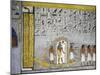 Egypt, Tomb of Ramses I, Mural Painting of Ra in Solar Bark in Burial Chamber from 19th Dynasty-null-Mounted Giclee Print