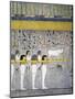 Egypt, Tomb of Ramses I, Right Wall Mural Paintings in Burial Chamber from 19th Dynasty-null-Mounted Giclee Print