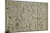 Egypt, Tomb of Ramses II, Relief of Hieroglyphics Illustrating Litany of Ra from 19th Dynasty-null-Mounted Giclee Print