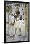 Egypt, Tomb of Ramses III, Mural Painting of Feline Skin, Bed and Headrest, from Twentieth Dynasty-null-Framed Giclee Print