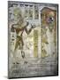 Egypt, Tomb of Ramses III, Mural Painting of Feline Skin, Bed and Headrest, from Twentieth Dynasty-null-Mounted Giclee Print