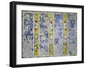 Egypt, Tomb of Ramses IV, Mural Paintings of Cartouches Enclosing Kings Names on Ceiling-null-Framed Giclee Print