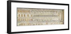 Egypt, Tomb of Ramses VI, Mural Painting from Illustrated Book of Gates and Book of Caverns-null-Framed Giclee Print