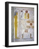 Egypt, Tomb of Ramses VI, Mural Painting from Illustrated Book of Gates and Book of Caverns-null-Framed Giclee Print