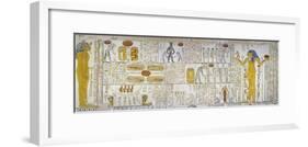 Egypt, Tomb of Ramses VI, Mural Painting from Illustrated Book of Gates and Book of Caverns-null-Framed Giclee Print