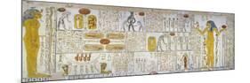 Egypt, Tomb of Ramses VI, Mural Painting from Illustrated Book of Gates and Book of Caverns-null-Mounted Giclee Print