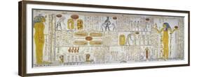 Egypt, Tomb of Ramses VI, Mural Painting from Illustrated Book of Gates and Book of Caverns-null-Framed Giclee Print