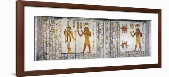 Egypt, Tomb of Ramses VI, Mural Painting from Illustrated Book of the Dead, in Burial Chamber-null-Framed Giclee Print