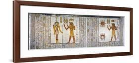 Egypt, Tomb of Ramses VI, Mural Painting from Illustrated Book of the Dead, in Burial Chamber-null-Framed Giclee Print