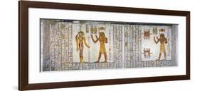 Egypt, Tomb of Ramses VI, Mural Painting from Illustrated Book of the Dead, in Burial Chamber-null-Framed Giclee Print