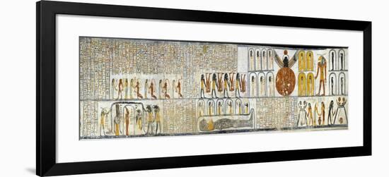 Egypt, Tomb of Ramses VI, Mural Painting from Illustrated Book of the Earth-null-Framed Giclee Print