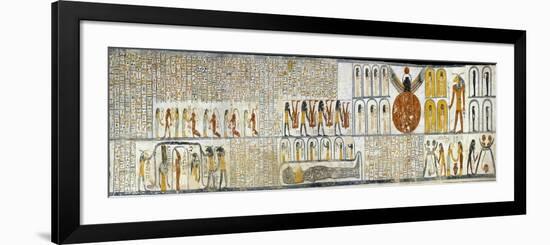 Egypt, Tomb of Ramses VI, Mural Painting from Illustrated Book of the Earth-null-Framed Giclee Print