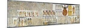 Egypt, Tomb of Ramses VI, Mural Painting from Illustrated Book of the Earth-null-Mounted Giclee Print