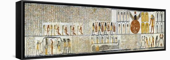 Egypt, Tomb of Ramses VI, Mural Painting from Illustrated Book of the Earth-null-Framed Stretched Canvas