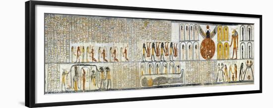 Egypt, Tomb of Ramses VI, Mural Painting from Illustrated Book of the Earth-null-Framed Premium Giclee Print