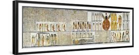 Egypt, Tomb of Ramses VI, Mural Painting from Illustrated Book of the Earth-null-Framed Premium Giclee Print