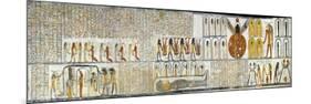 Egypt, Tomb of Ramses VI, Mural Painting from Illustrated Book of the Earth-null-Mounted Premium Giclee Print