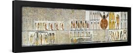 Egypt, Tomb of Ramses VI, Mural Painting from Illustrated Book of the Earth-null-Framed Giclee Print