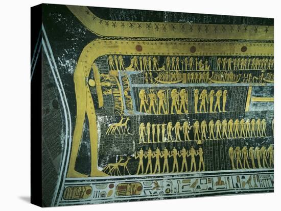 Egypt, Tomb of Ramses VI, Painted Ceiling Illustrating Book of the Day and Book of Night Cosmology-null-Stretched Canvas