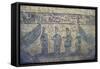 Egypt, Tomb of Ramses VII, Mural Paintings of Historiated Sarcophagus in Burial Chamber-null-Framed Stretched Canvas