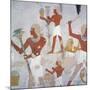 Egypt, Tomb of Royal Cupbearer Suemnut, Mural Paintings, Hunting Scenes and Votive Offerings-null-Mounted Giclee Print