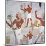 Egypt, Tomb of Royal Cupbearer Suemnut, Mural Paintings, Hunting Scenes and Votive Offerings-null-Mounted Giclee Print