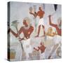 Egypt, Tomb of Royal Cupbearer Suemnut, Mural Paintings, Hunting Scenes and Votive Offerings-null-Stretched Canvas