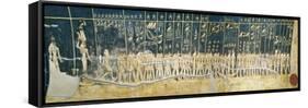 Egypt, Tomb of Seti I, Ceiling Mural Paintings of Stars and Constellations in Burial Chamber-null-Framed Stretched Canvas