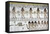 Egypt, Tomb of Seti I, Mural Painting from Illustrated Book of Gates in Pillared Chamber-null-Framed Stretched Canvas